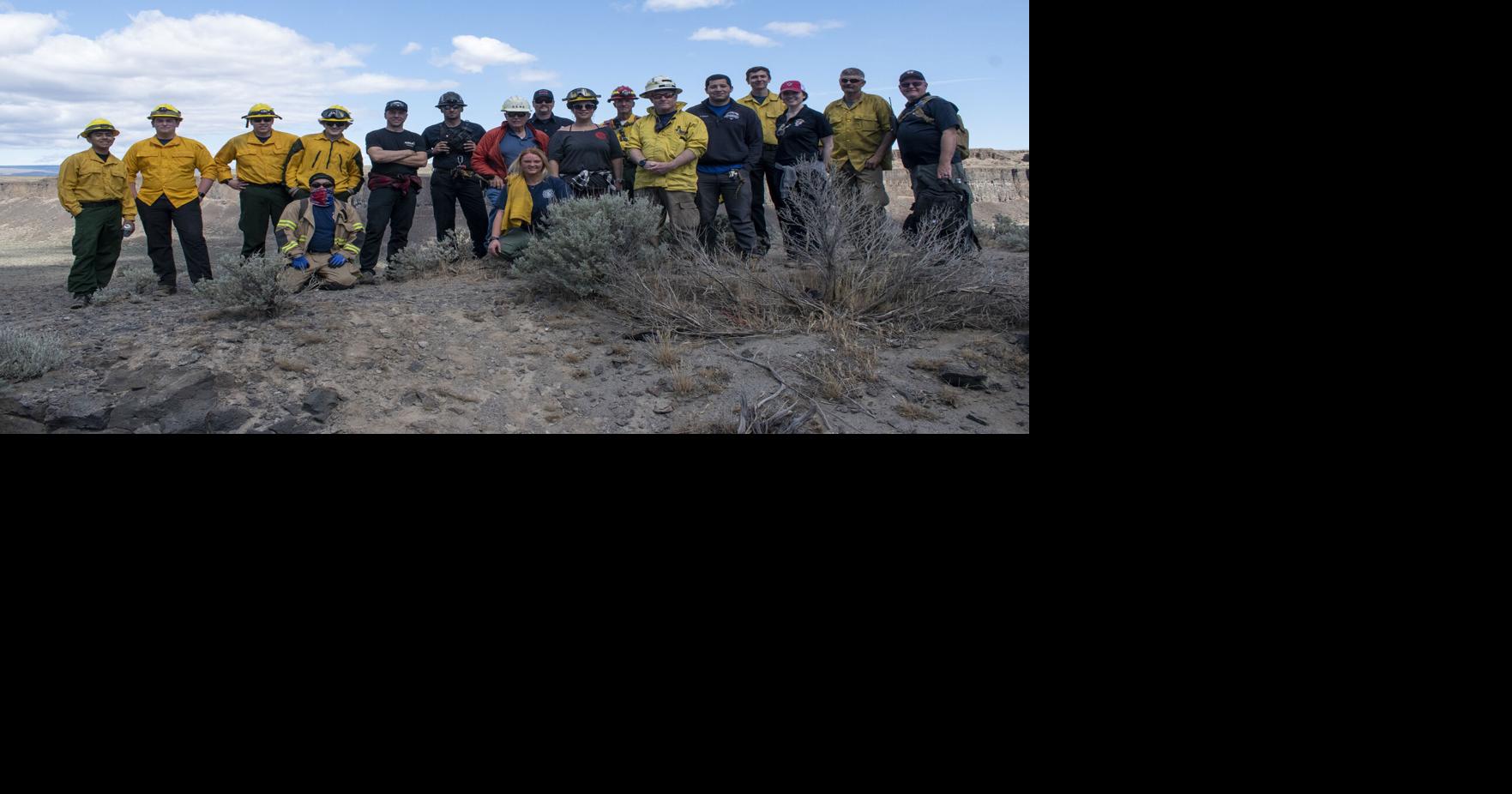 GCFD3 establishes air transport landing zones at Frenchman Coulee area