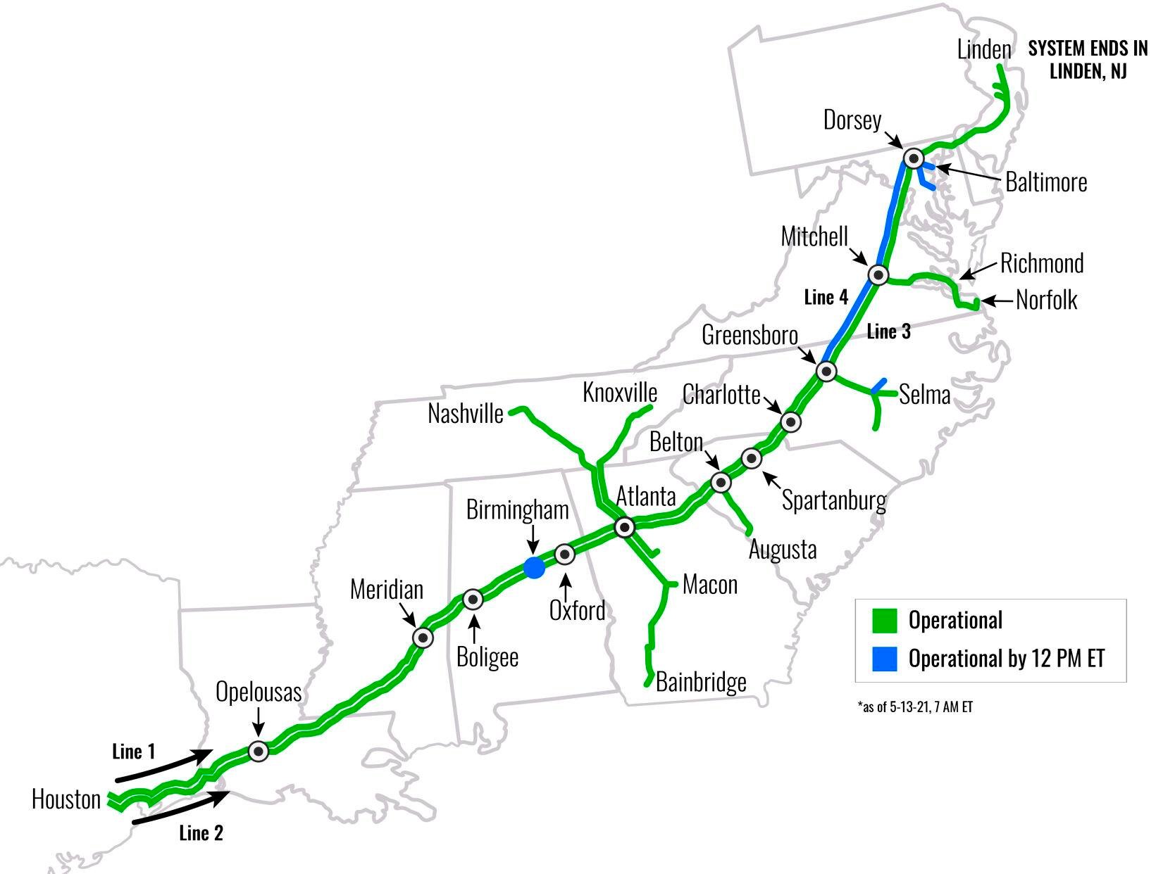 colonial pipeline map   rappnews.com