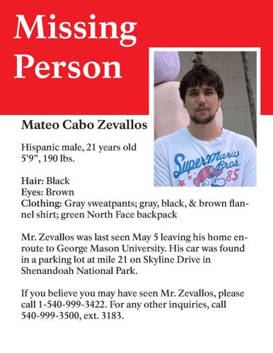 Mateo Luis Cabo Zevallos missing poster