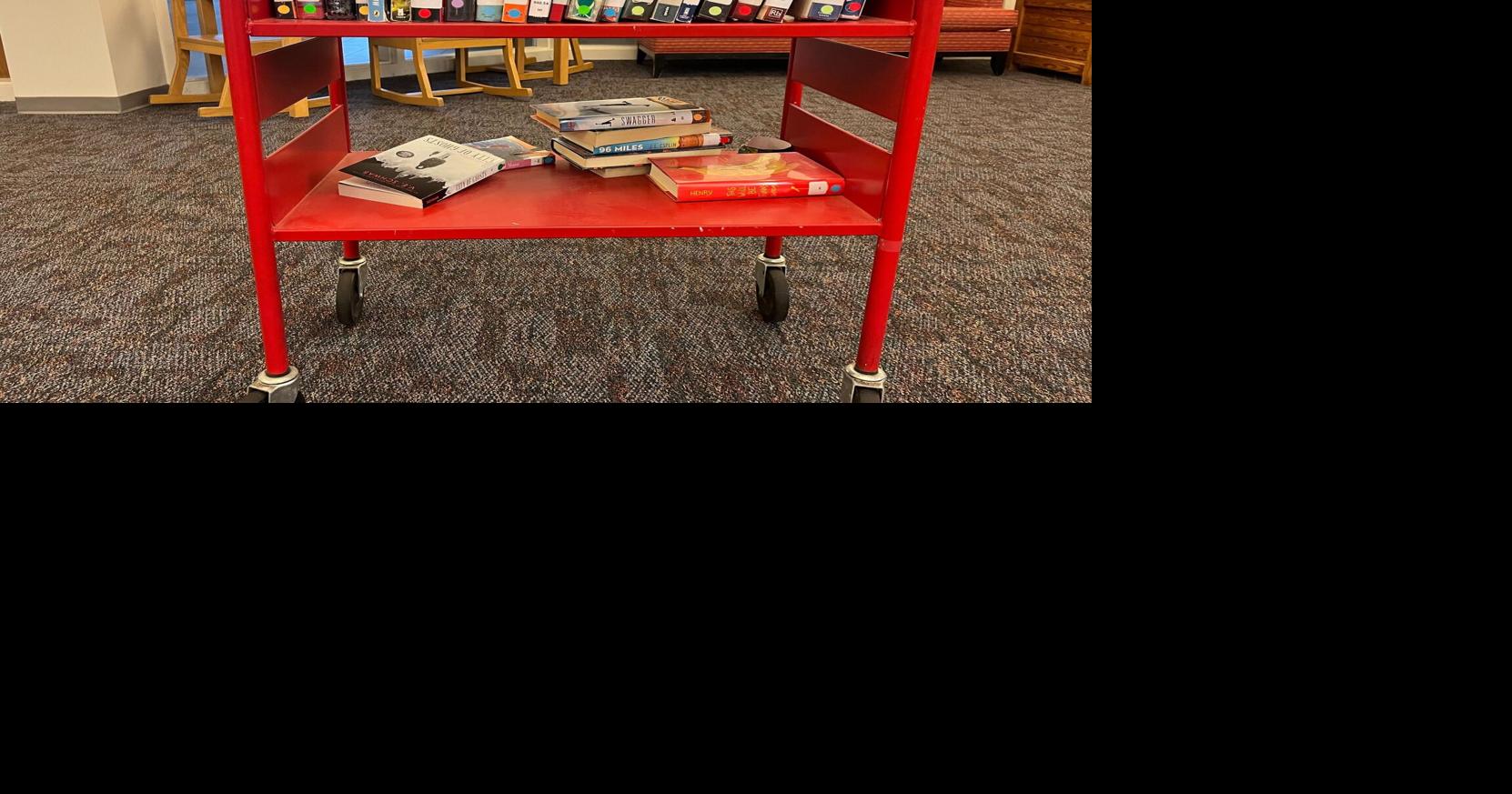 school library book cart