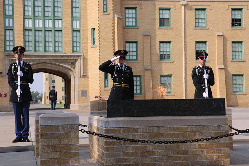 NMMI alumni flame guard, New Mexico Military Institute in R…