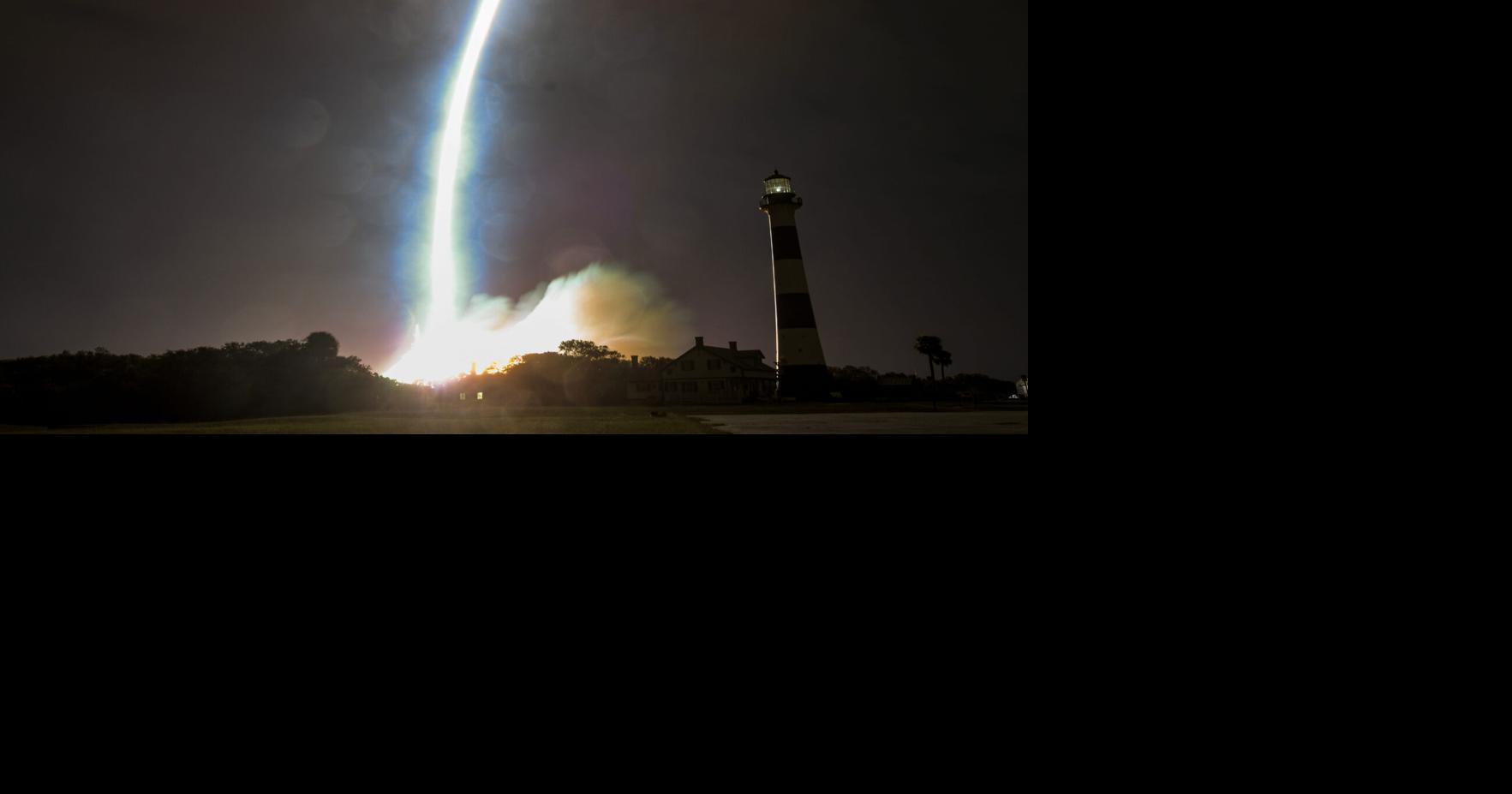A Blue Origin New Glenn rocket steaks over the Cape Canaveral Lighthouse on its inaugural launch from Cape Canaveral Space Force Station Thursday morning, January 16, 2025. Craig Bailey/FLORIDA TODAY via USA TODAY NETWORK