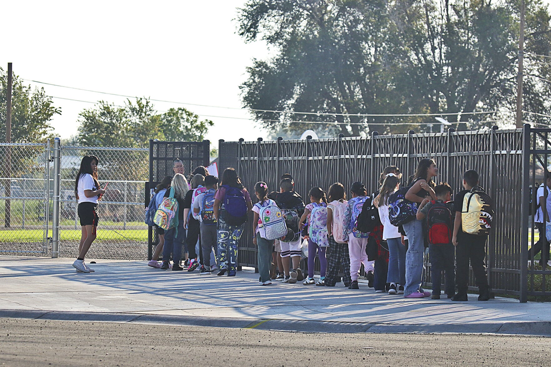 First school day (ever) at new Nancy Lopez campus