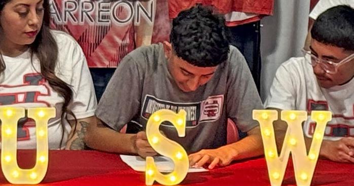 Martin Carreon signs with the University of the Southwest