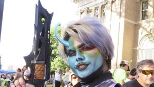 UFO Festival's Out-of-this-World Alien Human Costume Contest Draws Large Crowd