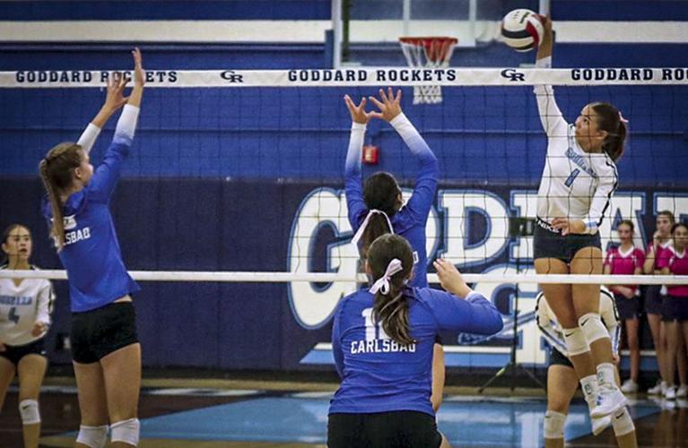 Volleyball Goddard squelches Carlsbad’s comeback Local Sports