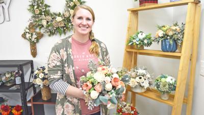 Antigo woman’s  wood-flower business in full bloom