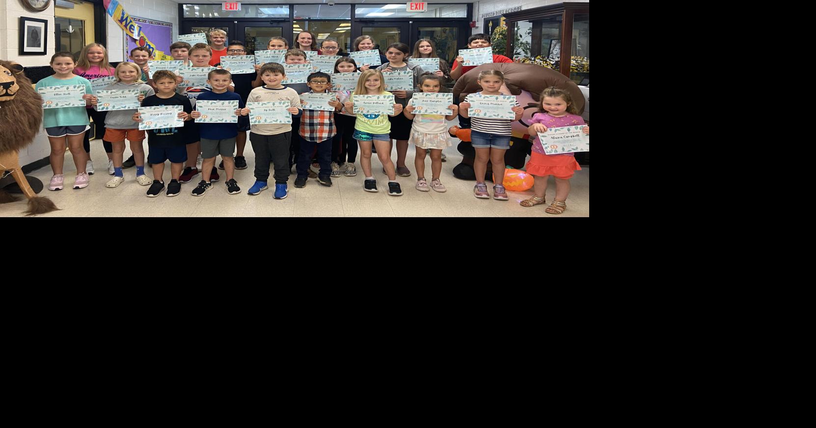 Scotts Hill Elementary School August Students of the Month Schools