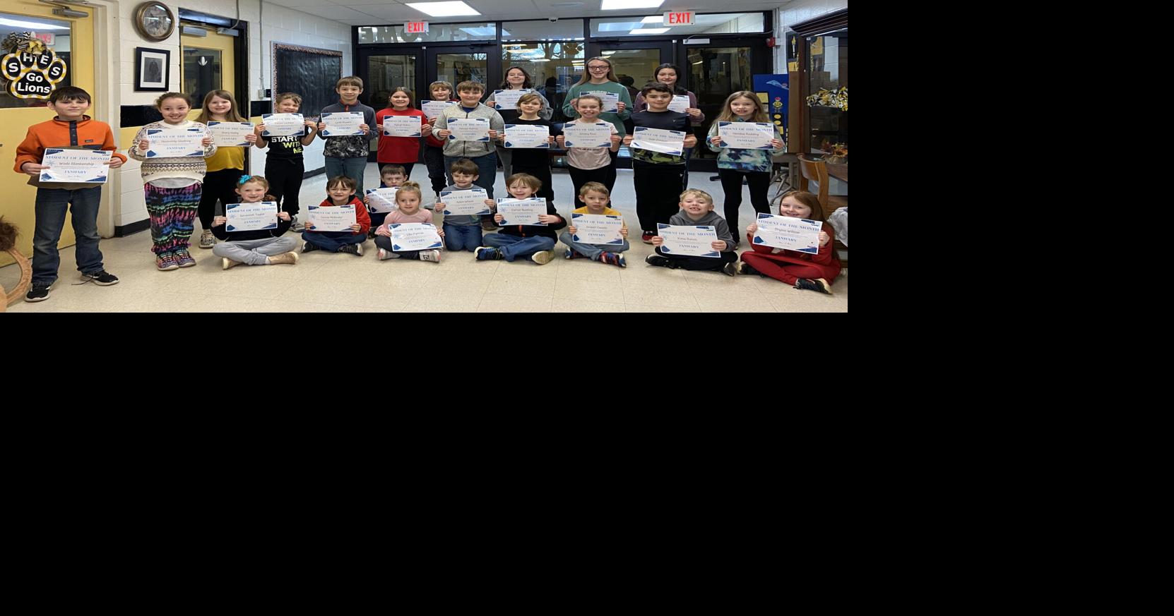 Scotts Hill Elementary January Students of the Month Schools