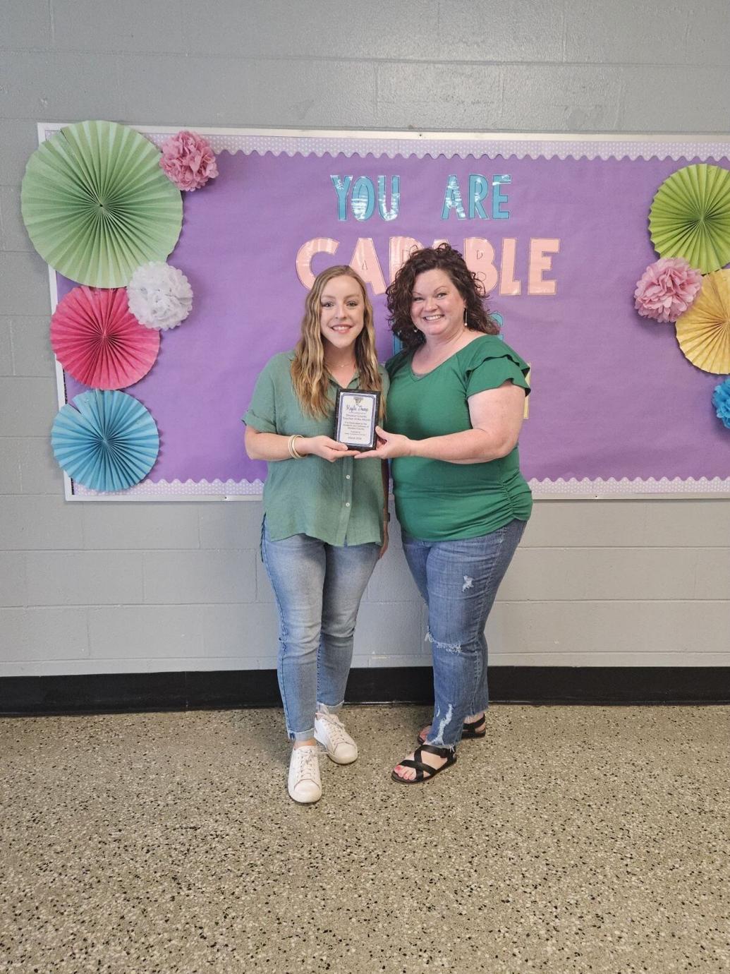Tharp honored as District Teacher of the Month | Schools ...