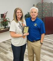 Coach Courtney honored as district-wide March Teacher of the Month