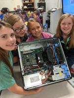 PES fourth grade S.T.E.A.M. students take a "byte" at computers
