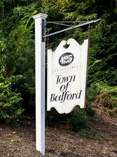 Town of Bedford sign