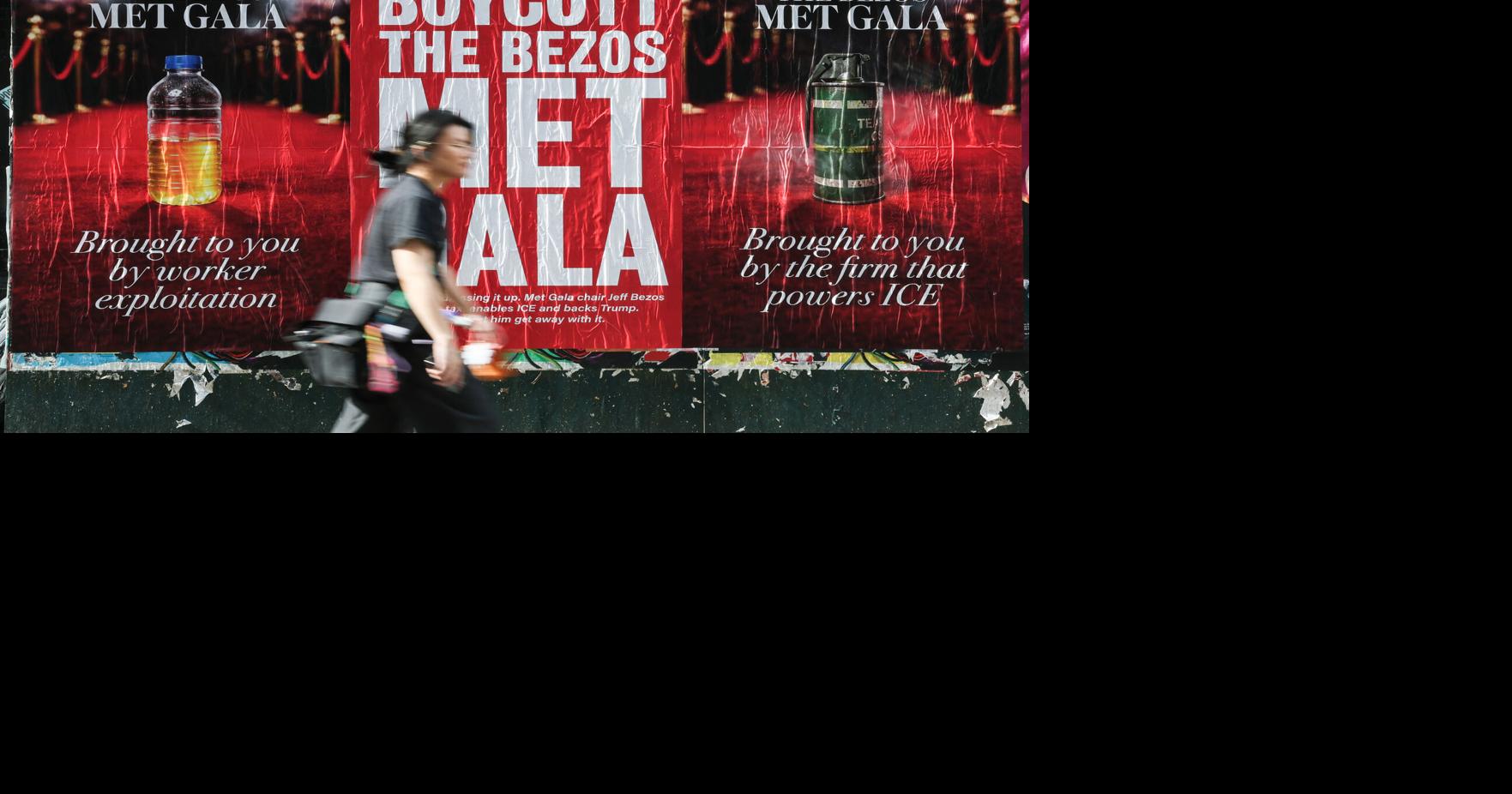 Posters in NYC call for boycott, protest of ‘Bezos Met Gala’