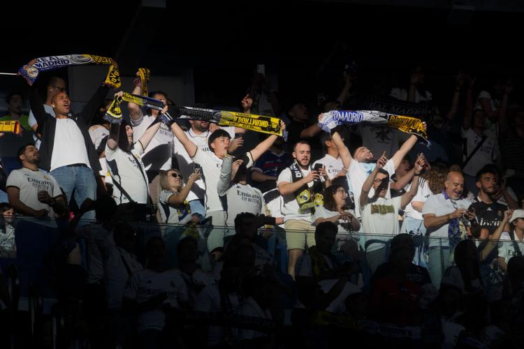 Nearly 80,000 Real Madrid fans pack Santiago Bernabeu Stadium during