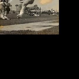 Love of Track And Community: Goodson going into Monache hall