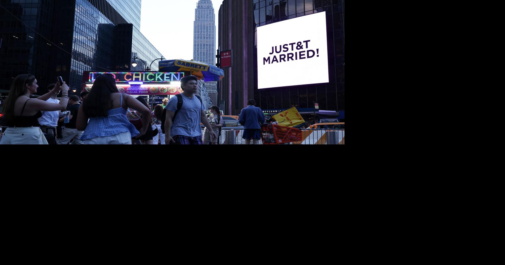Artist selling trash from outside Taylor Swift’s MSG wedding in $25 collectible cubes