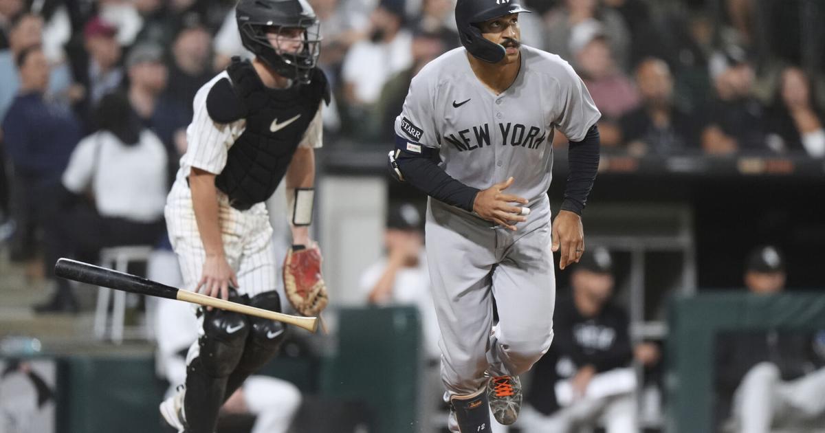 Bellinger, Chisholm, Grisham homers power Yankees past White Sox 10-4 for 5th straight win