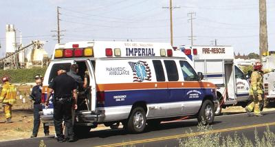 accident traffic ambulance hospitals recorderonline porterville loaded intersection tuesday morning vehicle following person north into two