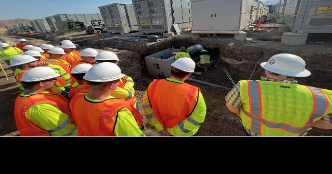 Pathway students visit Springville Substation battery storage facility