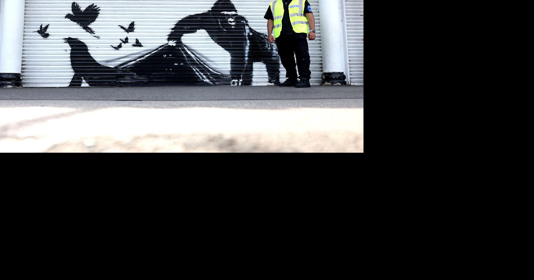 Column: Banksy’s anonymity is what gives — gave? — his art its power