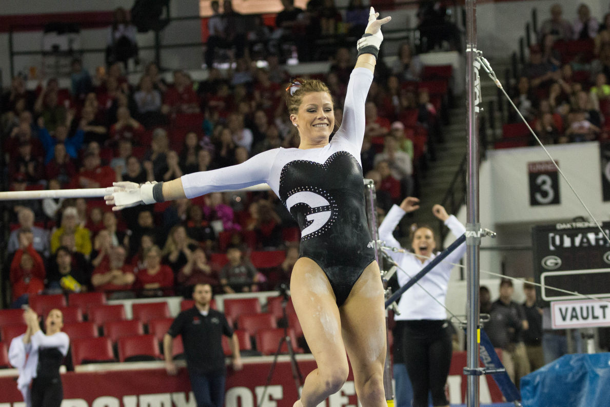 Column Gymnast Brittany Rogers' schedule is crazier than yours