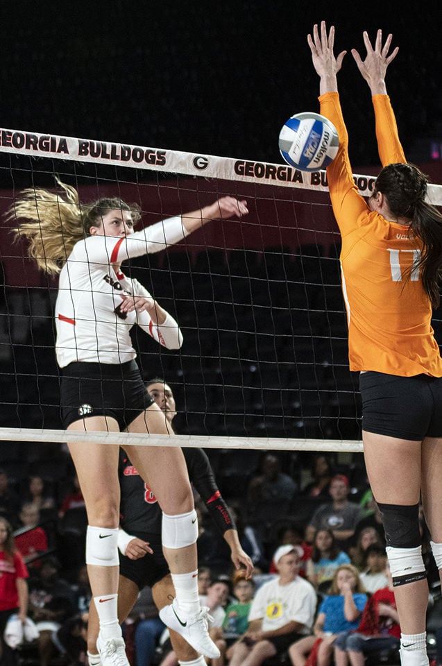 PHOTOS UGA volleyball defeats Tennessee 31 Multimedia