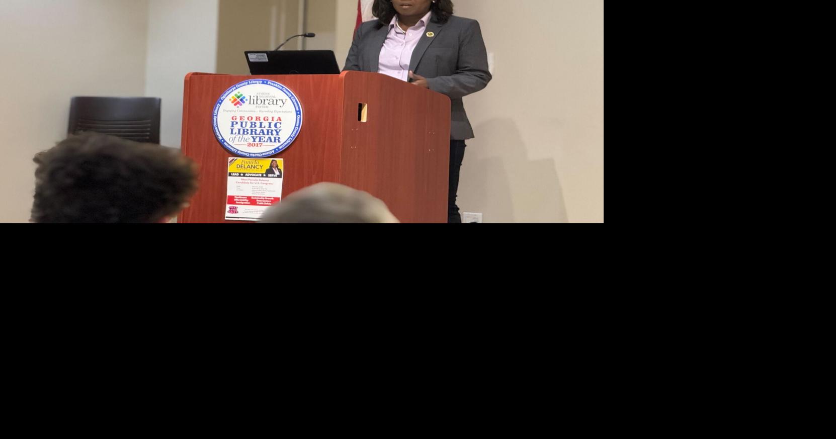 District 10 Congressional candidate Pamela DeLancy visits Athens on ...