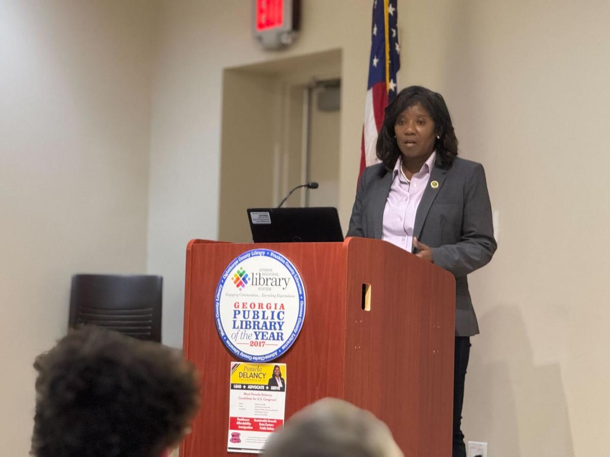 DeLancy Campaigns in Athens for District 10