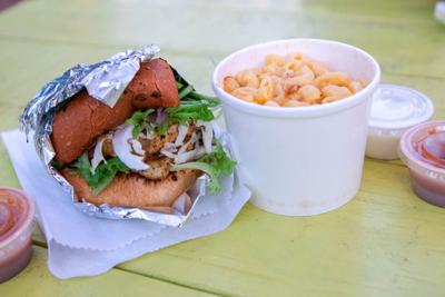 Tofu Q Sandwich & Macaroni and Cheese from White Tiger Gourmet