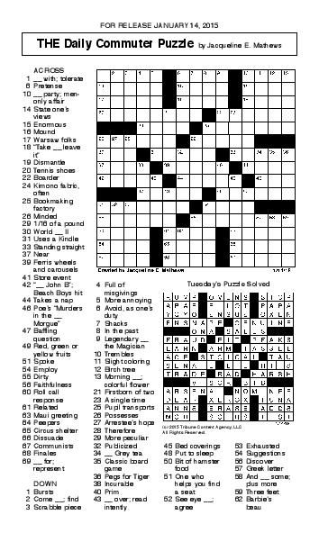 crossword jan 14 pdf redandblack com