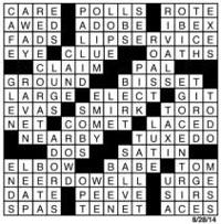 Crossword August 27 | Puzzles | redandblack.com