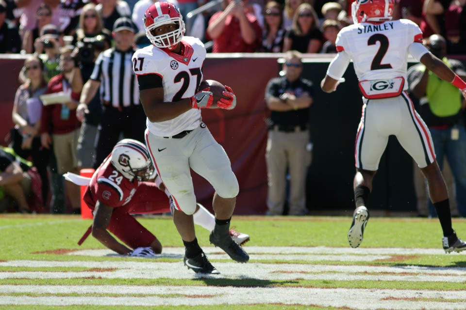 Georgia thrilled to still have Nick Chubb and Sony Michel, but