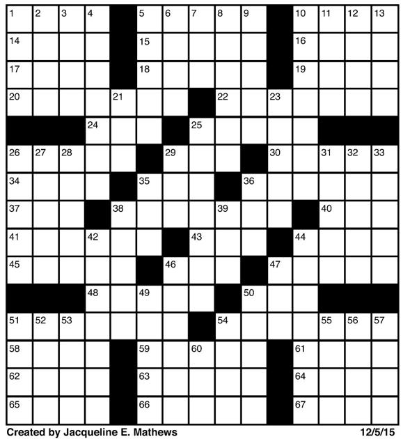 Crossword December 5 Puzzles
