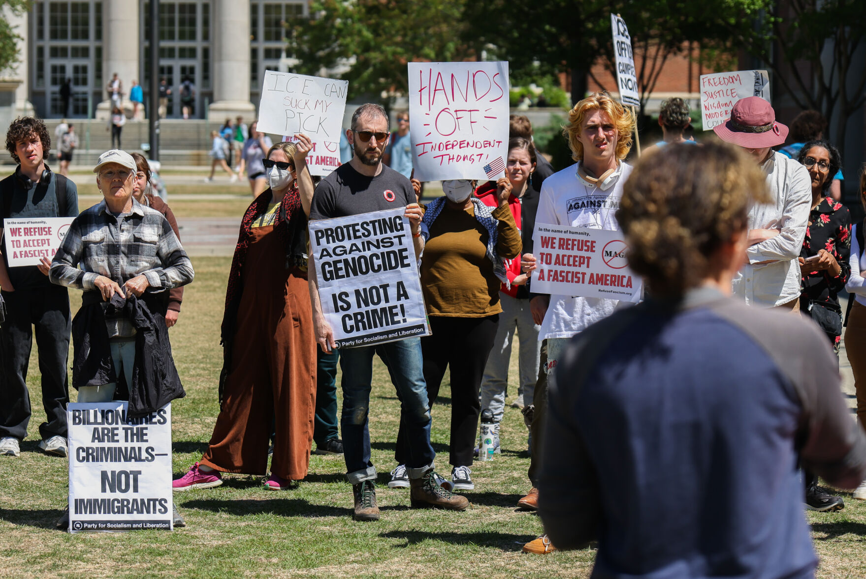 PHOTOS: Hands Off Our Students Protest | Multimedia | redandblack.com