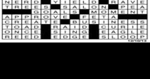 Crossword December 9 | Puzzles | redandblack.com