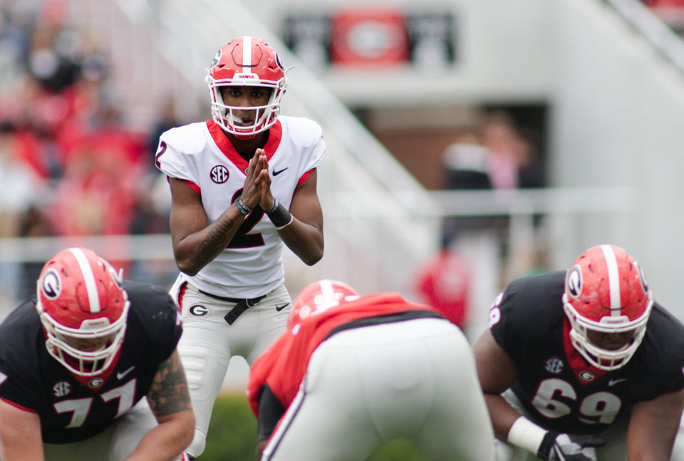 Stetson Bennett Iv And D Wan Mathis Battle On G Day For Backup Quarterback Spot Sports Redandblack Com