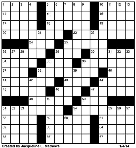 Crossword January 4 | Puzzles | redandblack.com