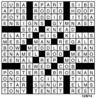 Crossword December 6 | Puzzles | redandblack.com