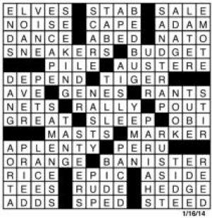 Crossword Answers January 15.pdf | | redandblack.com