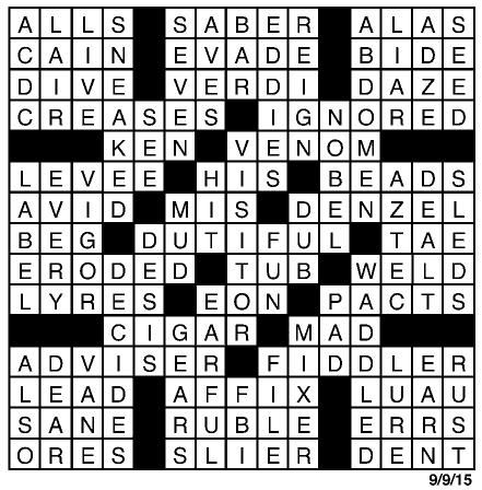 crossword-answers-september 8, Puzzles