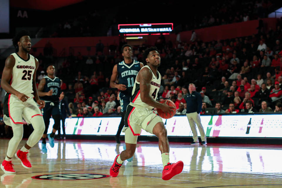 PHOTOS: UGA men's basketball defeats The Citadel, 95-86 | Multimedia ...