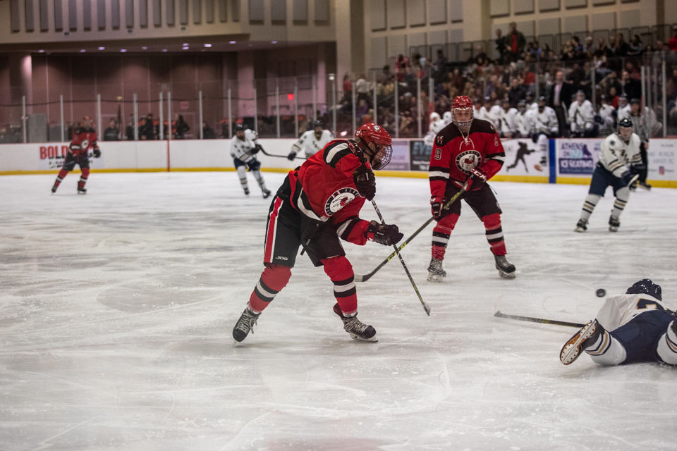 PHOTOS Ice Dawgs defeat Trine University, 86 Multimedia