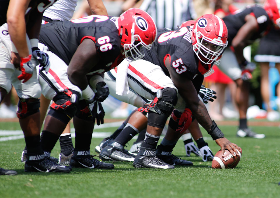 Lamont Gaillard transitioning into leadership role on offensive line in  2017, Georgia Sports