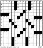 Crossword, Aug. 16 | Puzzles | redandblack.com