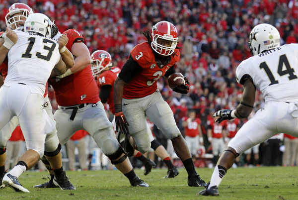 Former Georgia running back Nick Chubb signs contract with