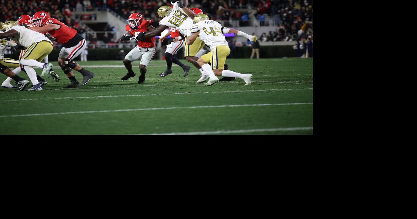 Postgame observations: Georgia beats Georgia Tech 44-42