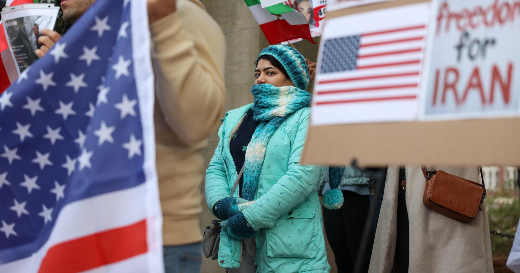 Demonstrators at UGA call for a regime change in Iran
