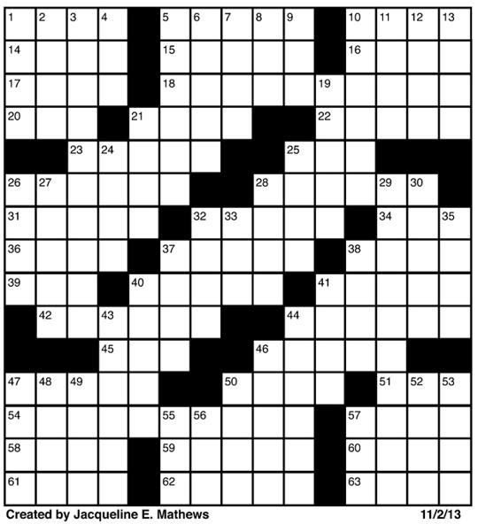 Crossword November 2 Puzzles