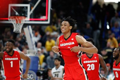 Georgia Men S Basketball Overcomes Pro Missouri Crowd In Second